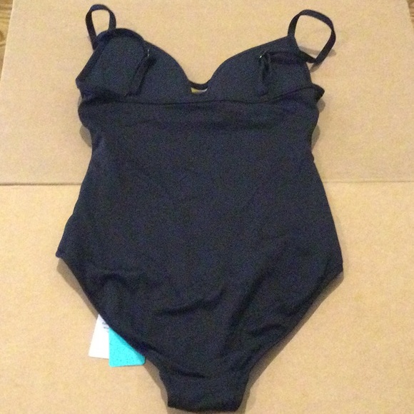 NWT $138 SEAFOLLY US 4 BLACK QUILTED ONE PIECE - Picture 10 of 11